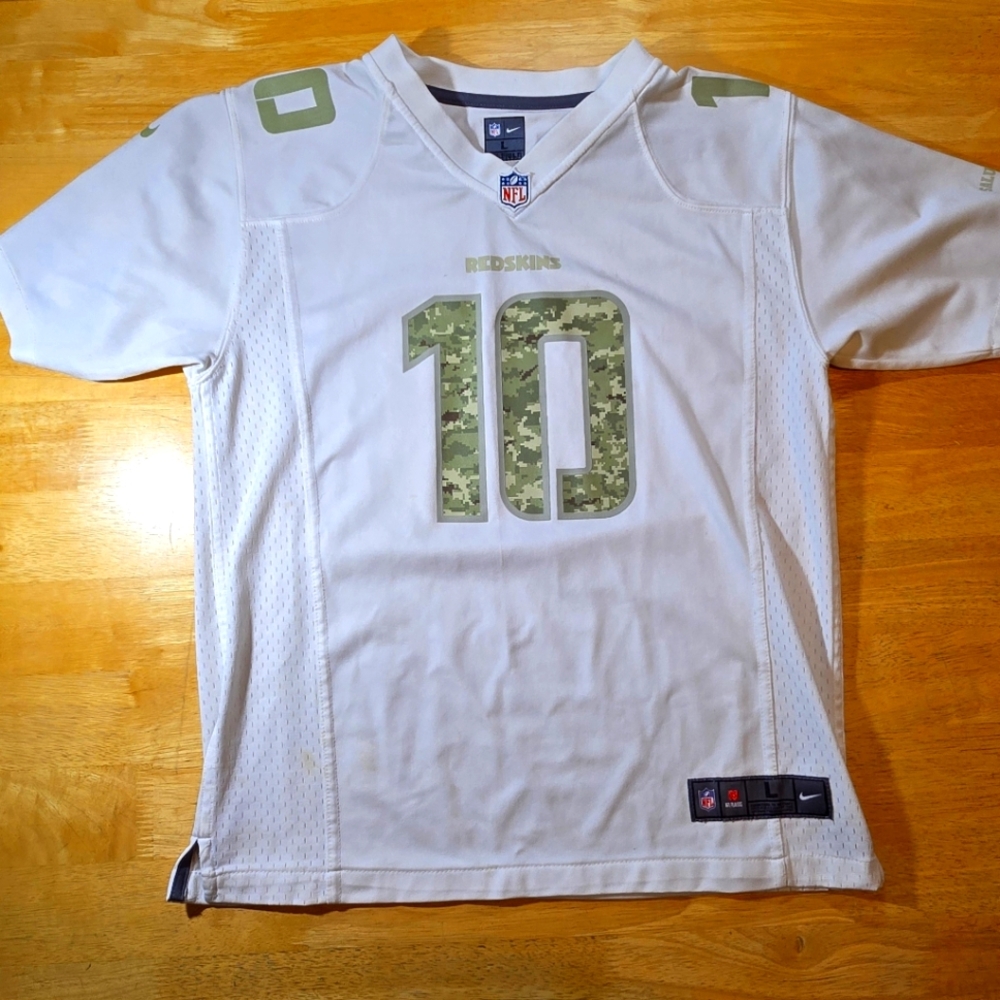 Nike NFL Boys Youth On Field Player Jersey Griffin RGIII Military Size L (14/16)
